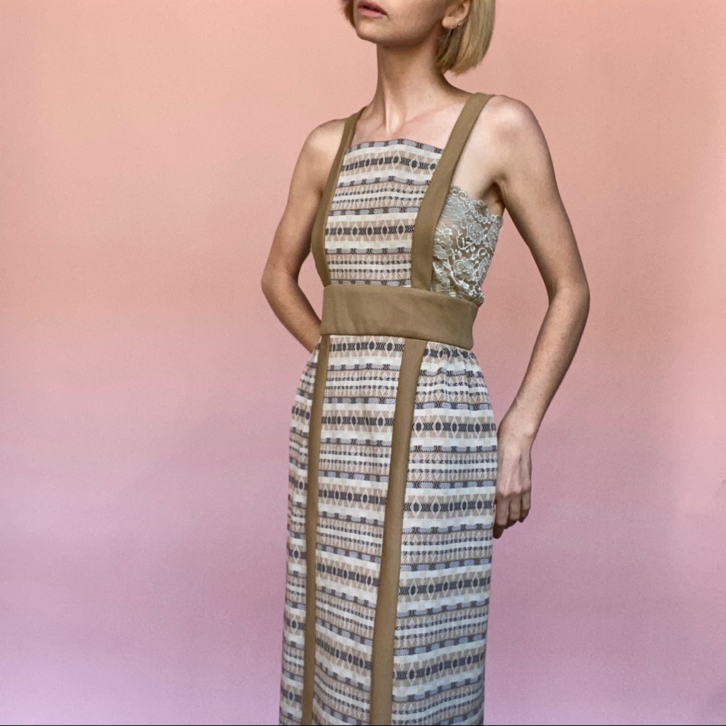 Vintage 1970s Pinafore Dress